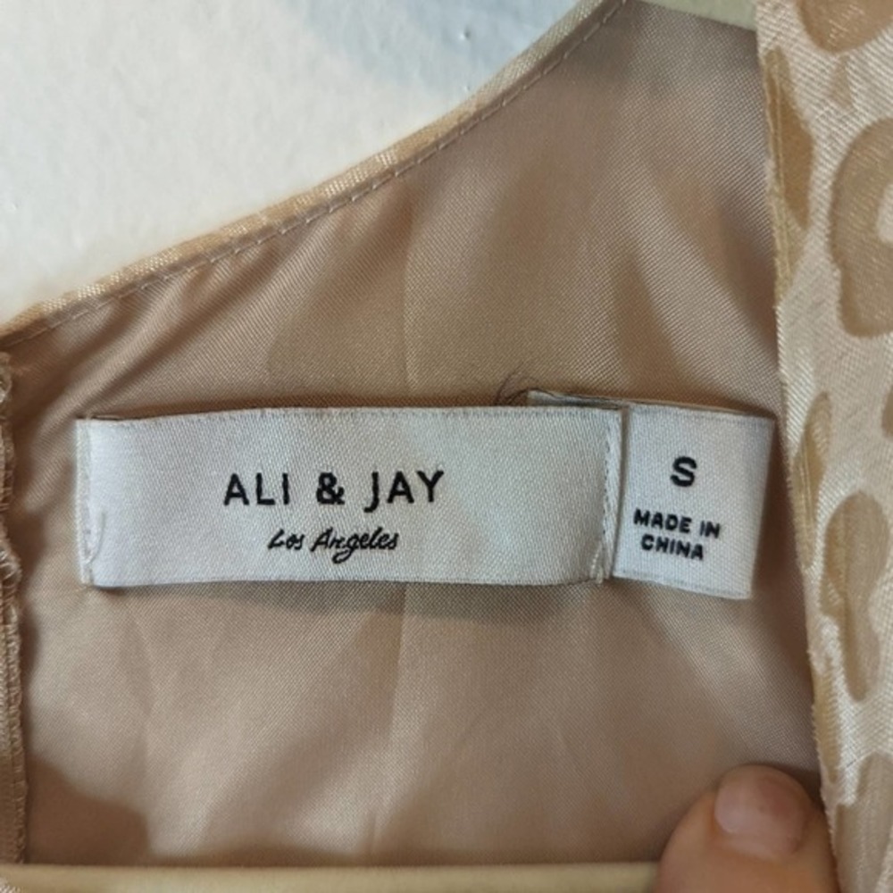 Ali & Jay Tan Leopard Print Polyester Blend Sleeveless Size S‎ Dress - Picture 2 of 5